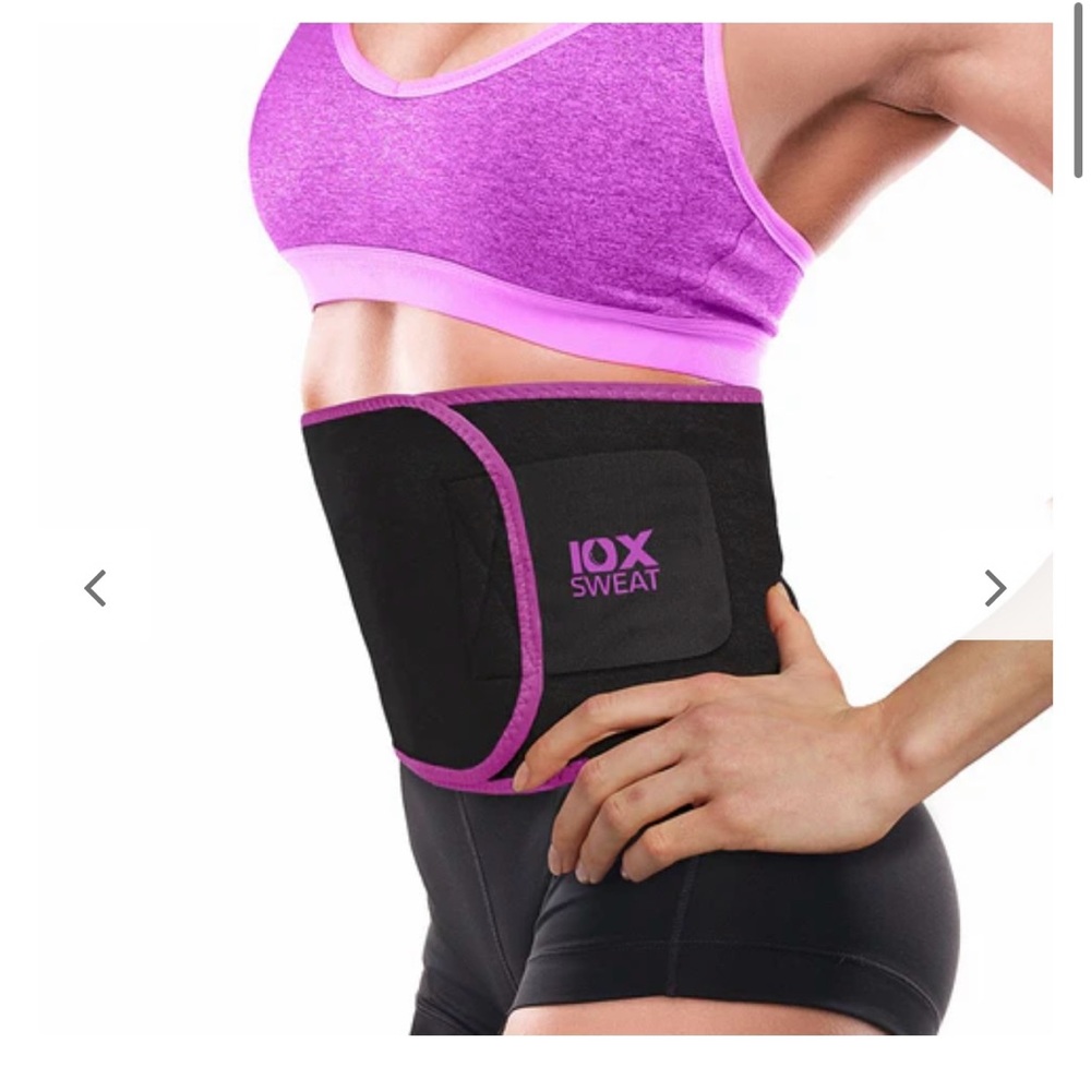 PERFOTEK WAIST TRIMMER BELT WITH SAUNA SUIT EFFECT PINK AND BLACK